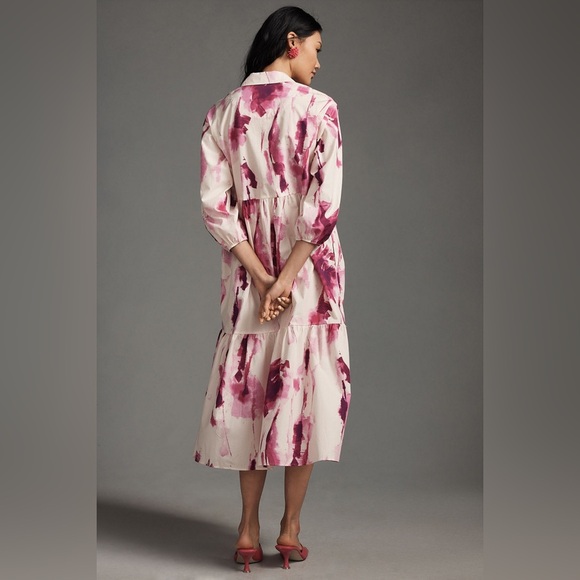 Anthropologie The Bettina Tiered Shirt Dress - Picture 3 of 13